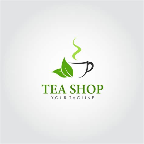 Tea shop logo design vector. Suitable for your business logo 5348642 Vector Art at Vecteezy