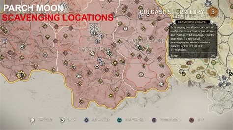 Mad Max | Gutgash's Territory (Parch Moon) | All Scavenging Locations - YouTube