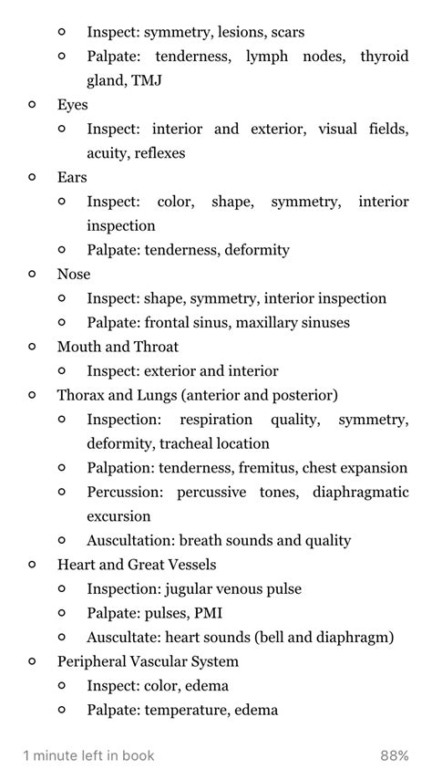 Nursing Assessment Head To Toe Checklist