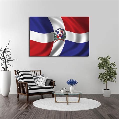 Dominican Republic Flag Multi Panel Canvas Wall Art | ElephantStock