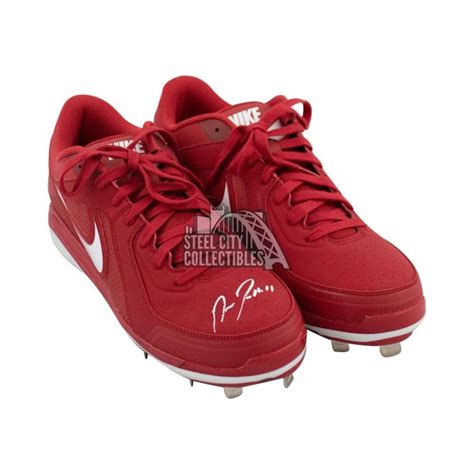 Jose Ramirez Autographed Nike Red Baseball Cleats - BAS COA | Steel ...