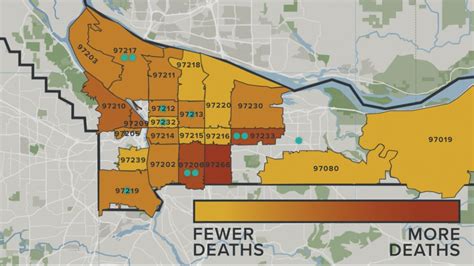 Multnomah County Zip Code Map - Map