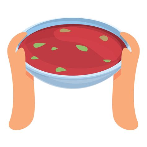 Soup bowl icon, cartoon style 14339907 Vector Art at Vecteezy