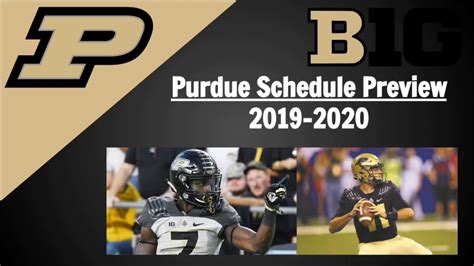 Purdue Football Schedule Preview 2019 - YouTube