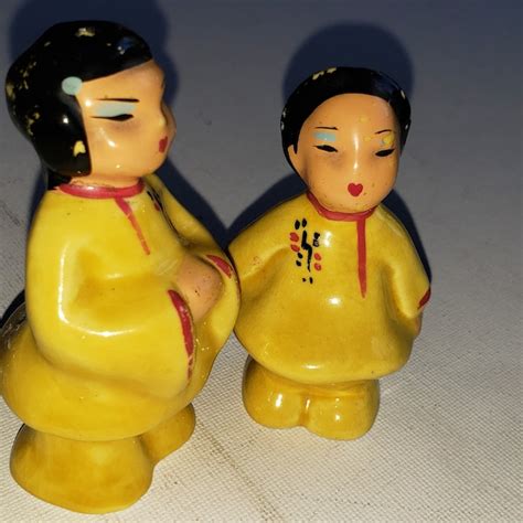 Chinese Couple Salt and Pepper Shakers - Etsy