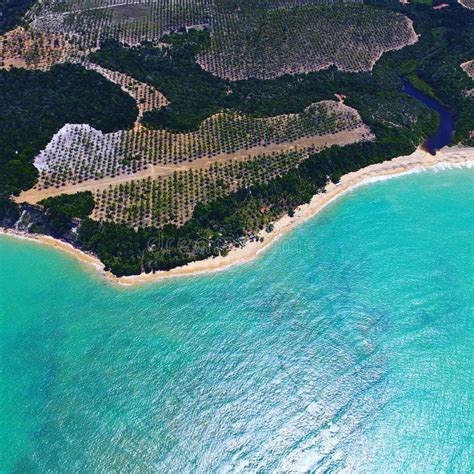 Aerial View of CaraÃ­va & Corumbau Beaches, Porto Seguro, Bahia, Brazil Stock Photo - Image of ...