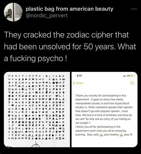 The Zodiac Killer Letters Have Finally Been Decoded