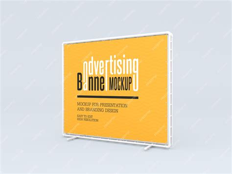 Premium PSD | Advertising Banner mockup