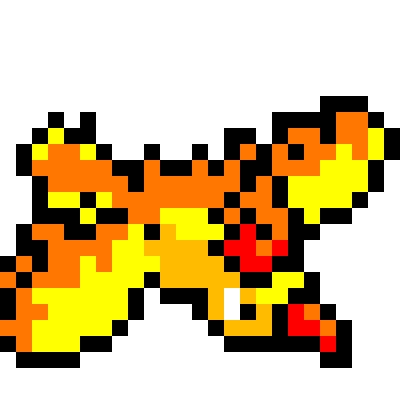 piq - moltres | 100x100 pixel art by halfGIRATINAhalfDEOXYS