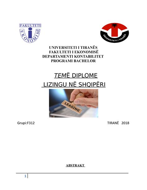 Teme diplome Ekonomik per studentet - UNIVERSITETI I TIRANËS FAKULTETI ...