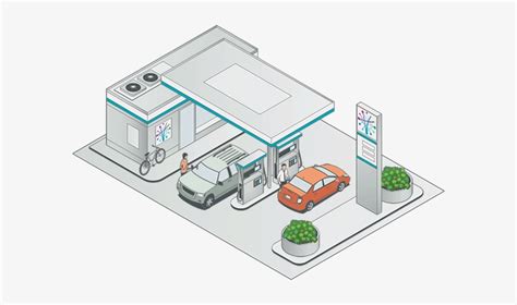 Gas Station Icon - Gasoline Station Floor Plan Transparent PNG - 590x405 - Free Download on NicePNG