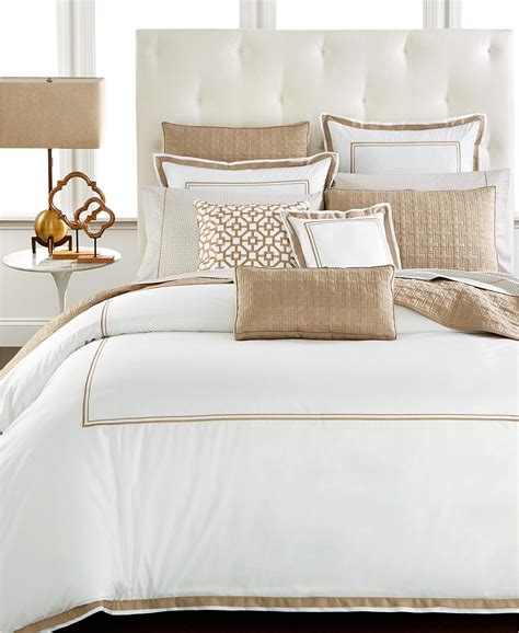 Hotel Collection Embroidered Frame Twin Comforter, Created for Macy's Bed & Bath - Bedding ...