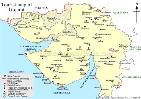 Map of gujarat, guajrat maps, gujarat tourism map, Gujarat Travel ...