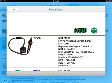 NGK NTK # 24300 L2H2 L1H1 5-wire Wideband Oxygen Sensor | eBay