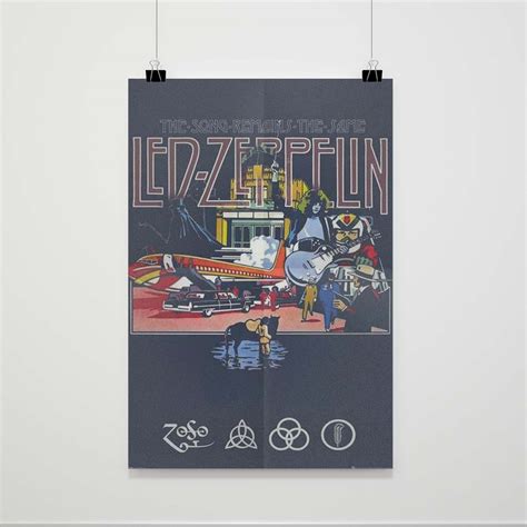 Led Zeppelin Song Remains The Same Poster - Poster Art Design