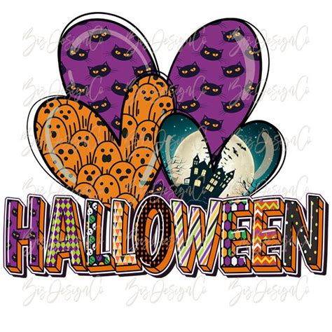 Halloween Sublimation Designs Downloads Love Halloween Png - Etsy