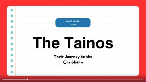 The Tainos of Jamaica and the Caribbean - YouTube