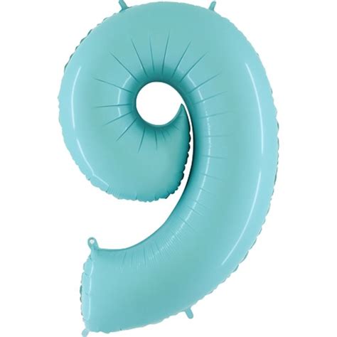 40" Number Balloons, Baby Blue - 10 Options | Foil number balloons ...