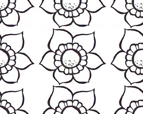 Simple Repeating Pattern - Flowers | Flickr - Photo Sharing!