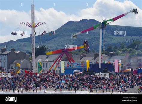 Bray Seafront Attractions during Airshow 2016 Stock Photo - Alamy