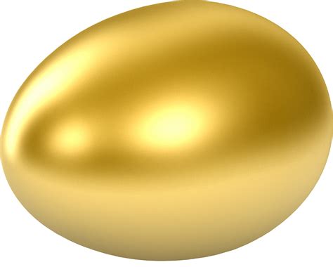 Gold egg PNG image