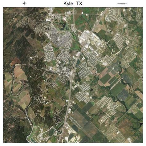 Aerial Photography Map of Kyle, TX Texas