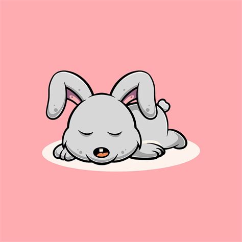 Cute Baby Rabbit Sleeping by Cubbone on Dribbble