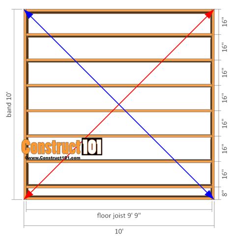 Shed Plans - 10x10 Gable Shed - Construct101