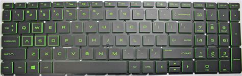 15-EC (Green Backlit) HP - LaptopKeyboard.com