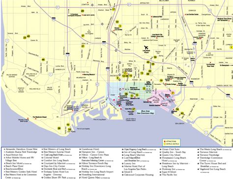 Downtown Long Beach Map Printable Map Of Long Beach California intended ...