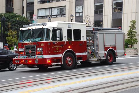 San Francisco Fire Dept. | Crimson pumper on Nob Hill in San… | Flickr