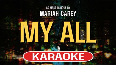 My All (Karaoke Version) - Mariah Carey - YouTube