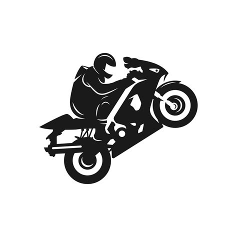 Sports motorcycle silhouette logo 4982329 Vector Art at Vecteezy