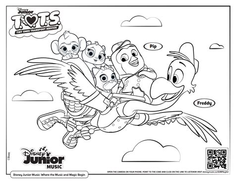 Free Printable Disney Junior Coloring Pages (+ Disney Music Playlists!)