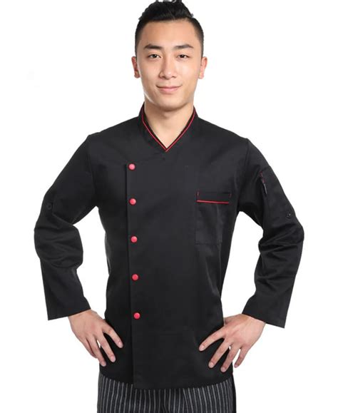 black chef uniforms for men chinese restaurant chef clothes chef ...