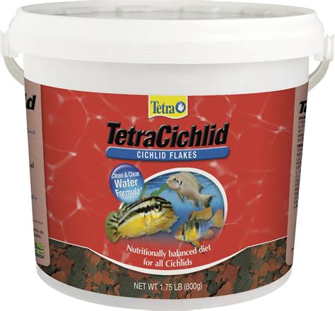 TETRA Cichlid Flakes Cichlid Fish Food, 1.75-lb bucket - Chewy.com