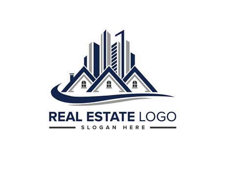 Real Estate Logo Illustration Vector Gráfico por Freelancer Azad · Creative Fabrica