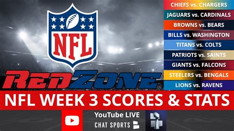 NFL RedZone Live Streaming Scoreboard | Sunday NFL Week 3 Scores, Stats, Highlights, News ...