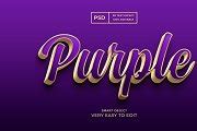 Purple 3d text style effect psd | Layer Styles ~ Creative Market