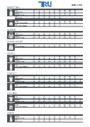 Sportswear Size Chart - Tru Download Printable PDF | Templateroller