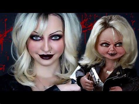 Bride Of Chucky Tiffany Transformation Makeup Tutorial Video | Bride of chucky makeup, Bride of ...