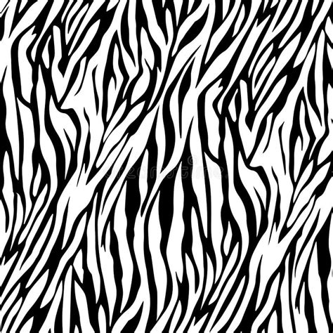 Seamless Tiger Print Pattern and Background Vector Illustration Stock Vector - Illustration of ...