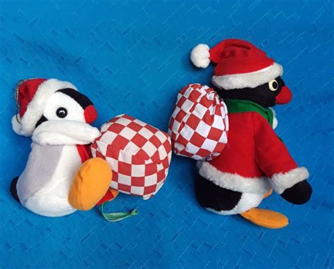 Vintage Christmas Pingu Pinga Set Plush Stuffed Doll Soft Toy - Etsy