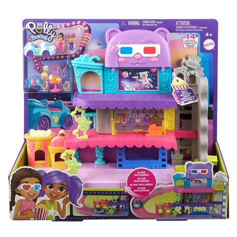 Polly Pocket Pollyville Drive-In Movie Theater Playset