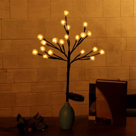 Outdoor Waterproof Solar Powered Pinecone Shape Tree Branch LED String Holiday Light for Patio ...