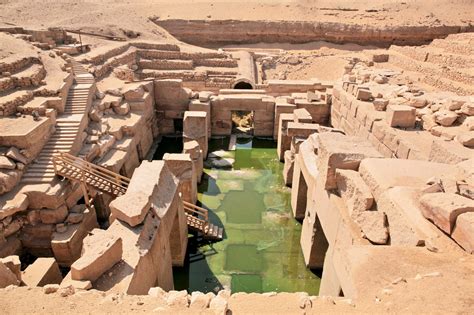 The 'Osireion' Temple at Abydos: A unique structure which simulates an ...