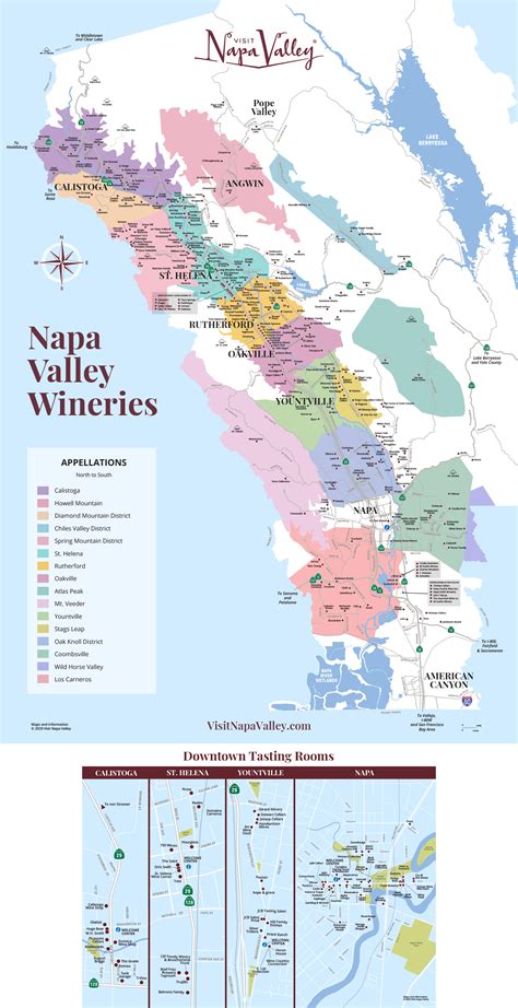 Printable Map Of Napa Valley Wineries