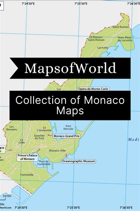 Monaco Map | Map of Monaco | Collection of Monaco Maps | Monaco, Map ...