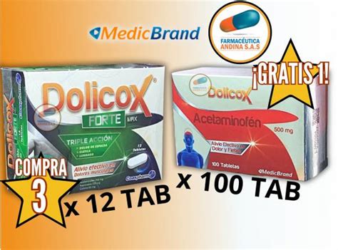 ACETAMINOFEN+NAPROXENO+CAFEINA CJX 12 TAB (DOLICOX FORTE MAX) MEDICBRAND