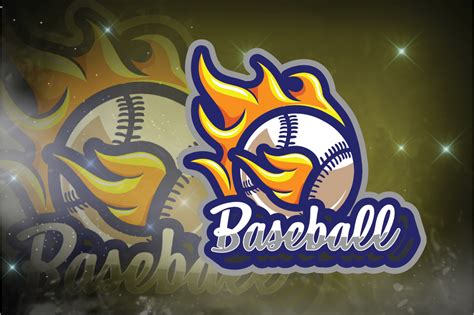 Baseball E-Sport Logo Graphic by remarena · Creative Fabrica